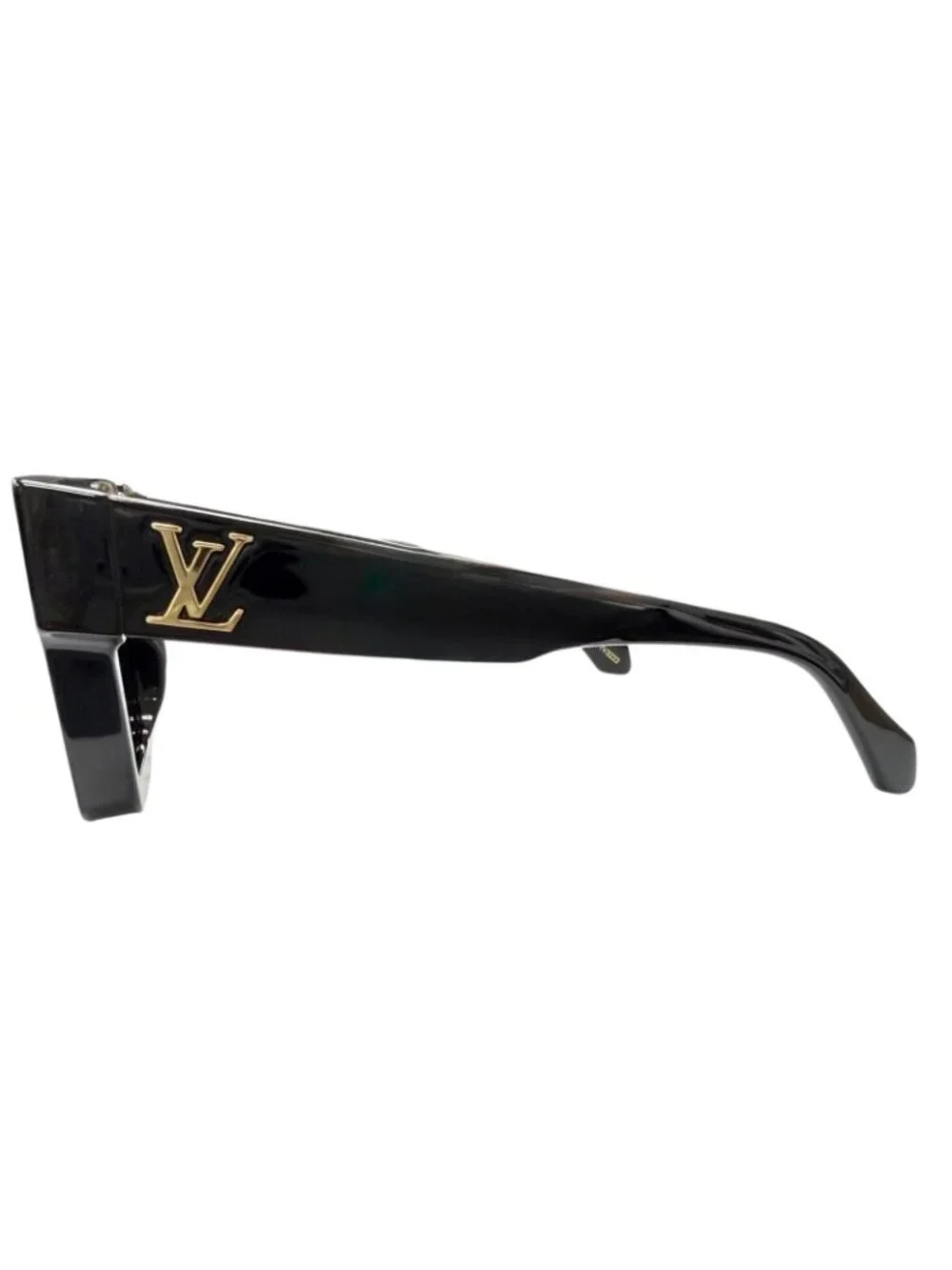 Louis Vuitton Cyclone S Square Sunglasses Black Blue Lens 150 Eyewear